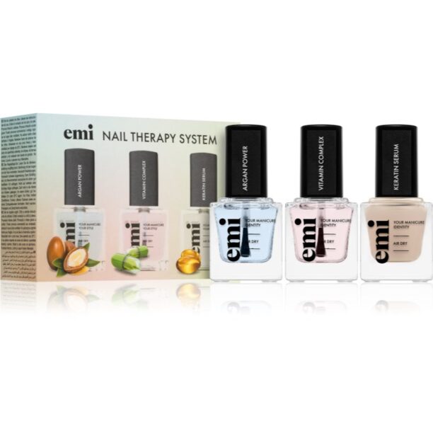 emi Nail Therapy System Set set de lacuri de unghii cu efect de nutritiv preţ