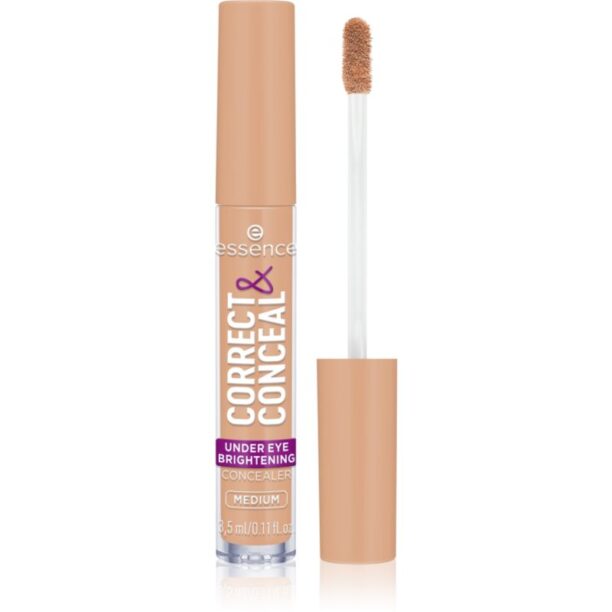 essence CORRECT & CONCEAL corector iluminator impotriva pungilor de sub ochi culoare 20 Medium 3 ml