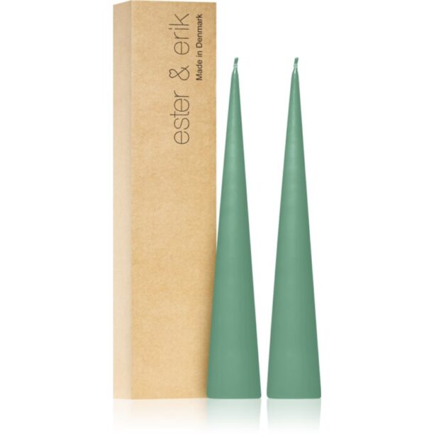 ester & erik cone candles cool mint (no. 55) lumanare 2x25 cm preţ