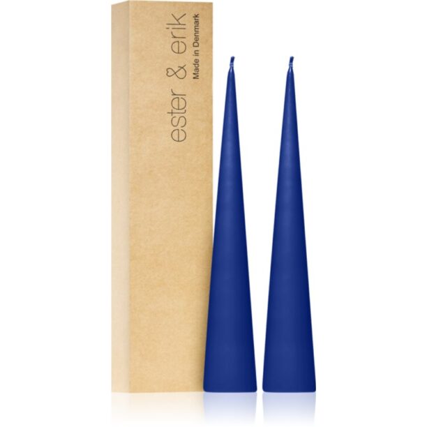 ester & erik cone candles cornflower (no. 48) lumanare 2x25 cm preţ