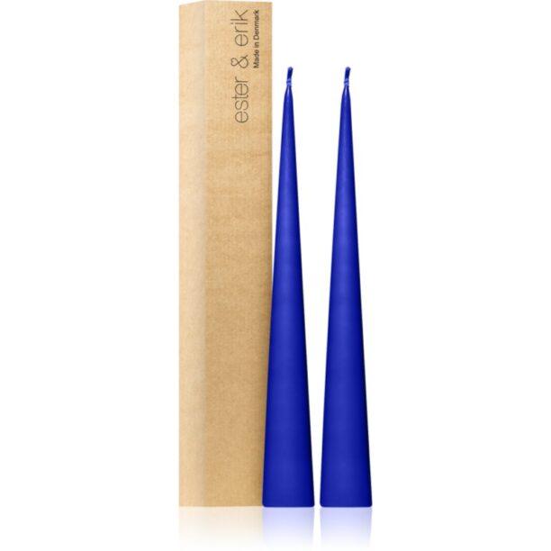 ester & erik cone candles cornflower (no. 48) lumanare 2x37 cm preţ