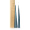 ester & erik cone candles steel blue (no. 64) lumanare 2x37 cm