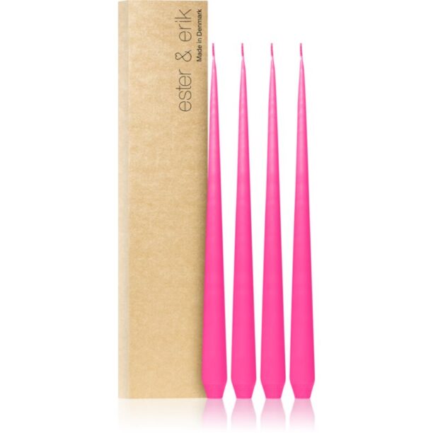 ester & erik taper candle clear pink (no. 41) lumanare 4x32 g preţ