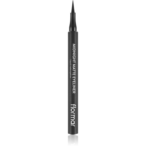 flormar Midnight Matte Eyeliner eyeliner în fix cu efect matifiant culoare 01 Black 1