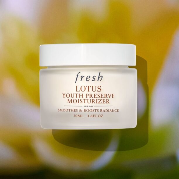 Original fresh Lotus Youth Preserve Moisturizer crema hidratanta cu efect iluminator anti-îmbătrânire 15 ml