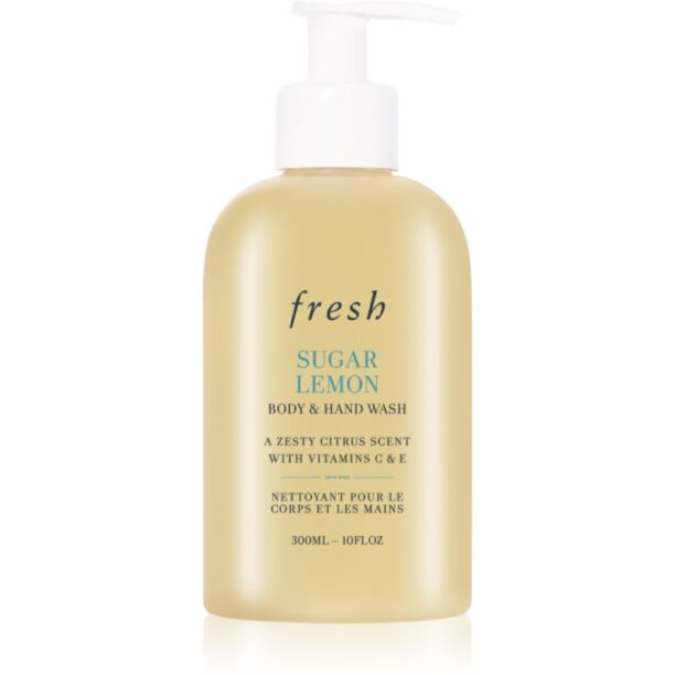 fresh Sugar Lemon Body & Hand Wash gel de duș 300 ml preţ