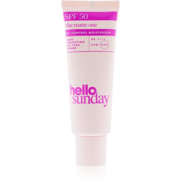 hello sunday the matte one fond de ten lichid cu efect matifiant pentru ten gras si problematic SPF 50 50 ml preţ