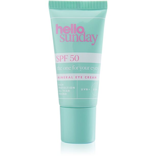 hello sunday the one for your eyes cremă de ochi cu efect de netezire și de iluminare SPF 50 15 ml preţ