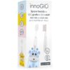 innoGIO GIOGiraffe & GIORabbit Spare Heads Transparent capete de schimb pentru periuta de dinti pentru copii GIOGiraffe & GIORabbit Sonic Toothbrush 2