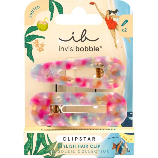 invisibobble Clipstar Au Soleil Dazzling Wave agrafe de par 2 buc preţ