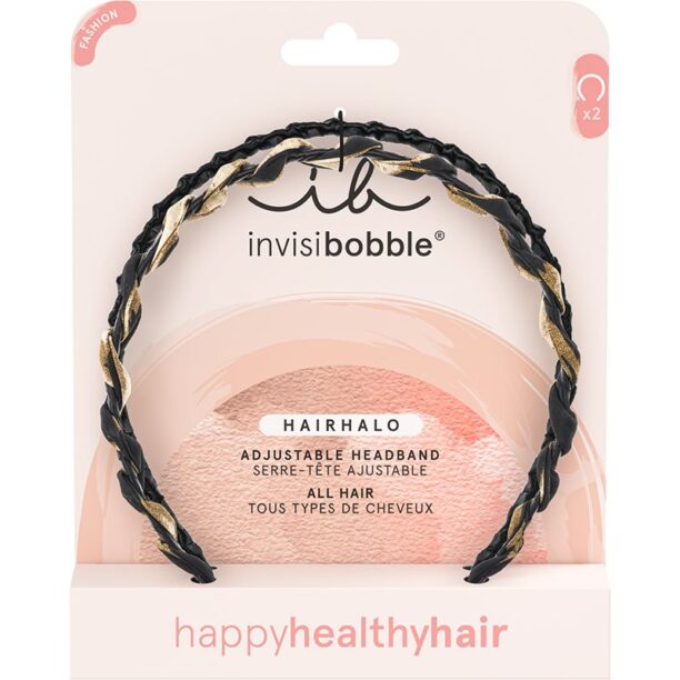 Cumpăra invisibobble Hairhalo True Dark Sparkle bentiță pentru păr 2x1 buc