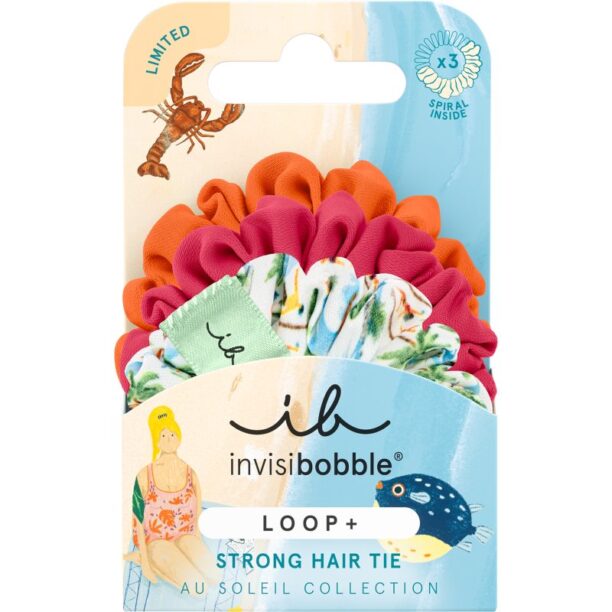 invisibobble LOOP+ Au Soleil Beachy Bliss Elastice pentru par 3 buc preţ