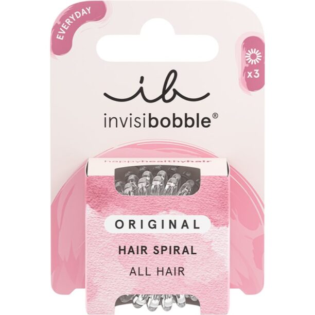 Preţ invisibobble Original Elastice pentru par Crystal Clear 3 buc