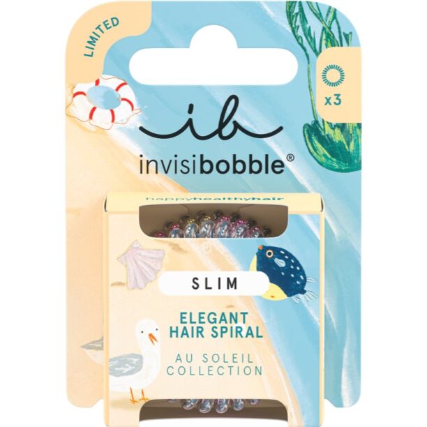 invisibobble Slim Au Soleil Vibrant Vacation Elastice pentru par 3 buc preţ