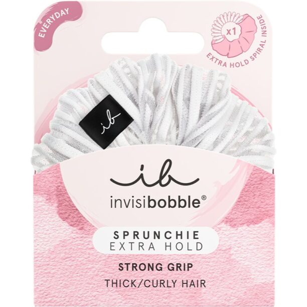 Cumpăra invisibobble Sprunchie Extra Hold Pure White inel de par invizibil 1 buc