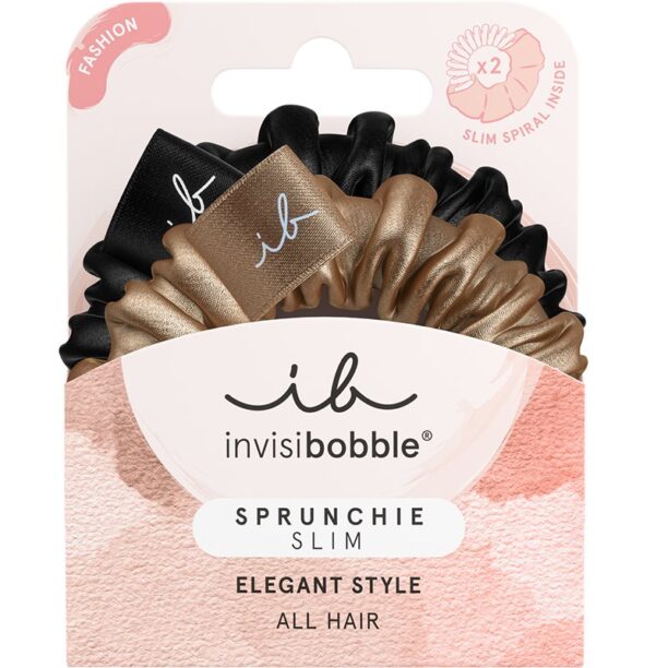 Cumpăra invisibobble Sprunchie Slim True Golden Elastice pentru par 2 buc