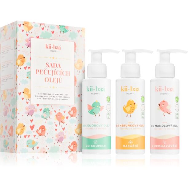 kii-baa® organic Oil Gift Set set cadou pentru nou-nascuti si copii