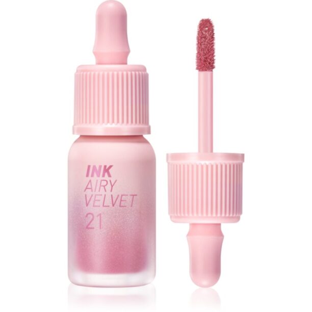 peripera Ink Airy Velvet ruj crema cu efect matifiant culoare 21 Fluffy Peach 4 g preţ