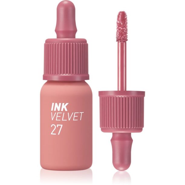 peripera Ink Velvet ruj de buze catifelant culoare 27 Strawberry Nude 4 g preţ