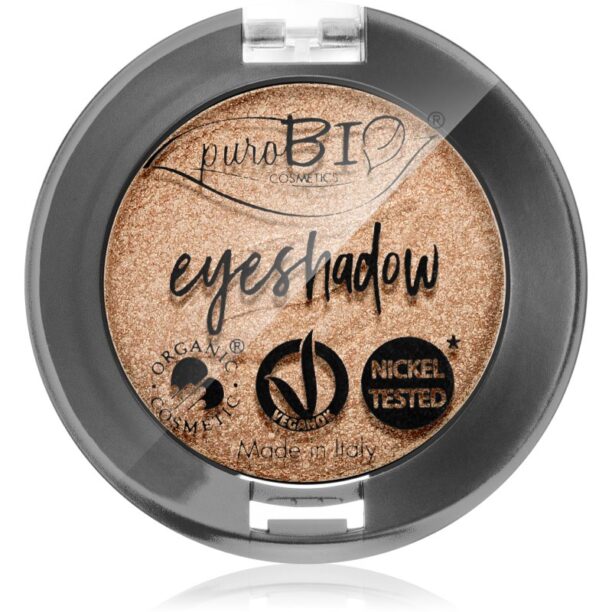 puroBIO Cosmetics Compact Eyeshadows fard ochi culoare 01 Sparkling Wine 2