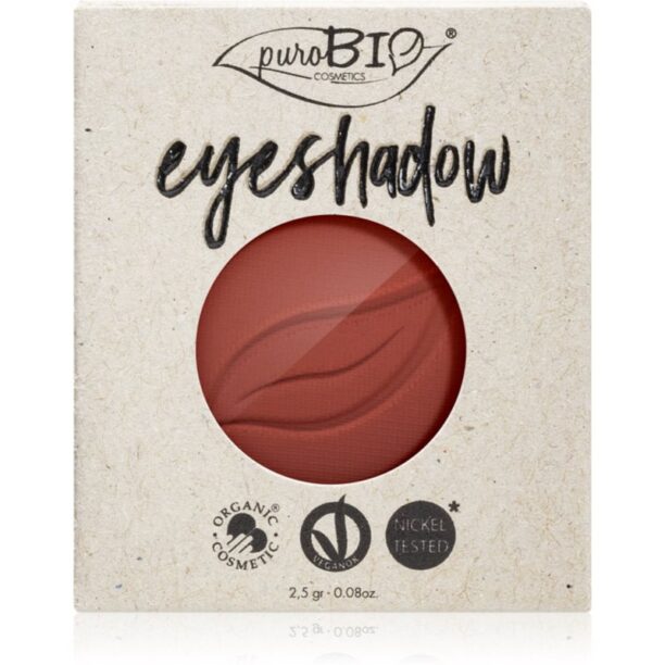 puroBIO Cosmetics Compact Eyeshadows fard ochi rezervă culoare 13 Marsala 2