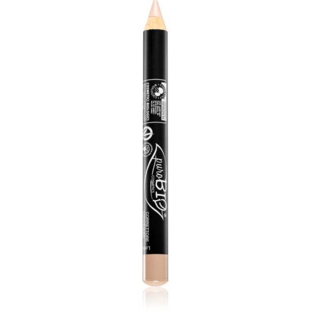 puroBIO Cosmetics Concealer pencil hidratant anticearcan in creion culoare 18 Beige 2