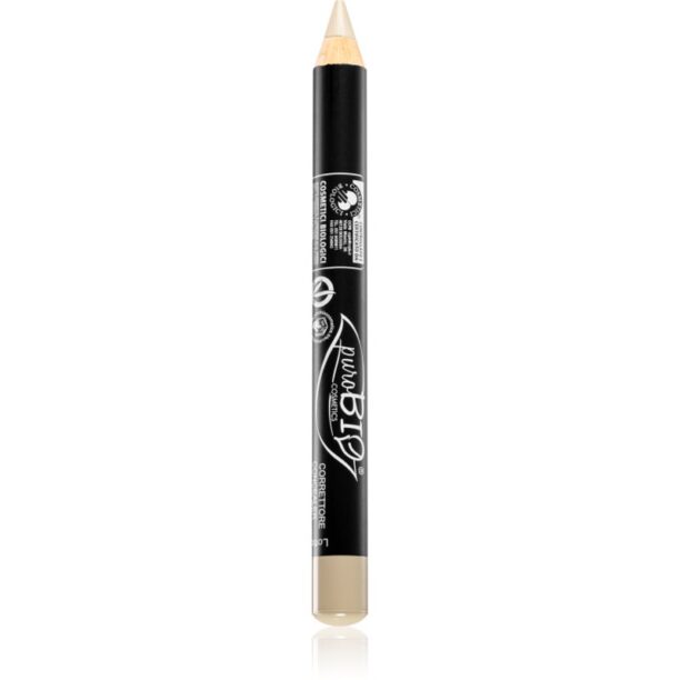 puroBIO Cosmetics Concealer pencil hidratant anticearcan in creion culoare 19 Greenish Green 2