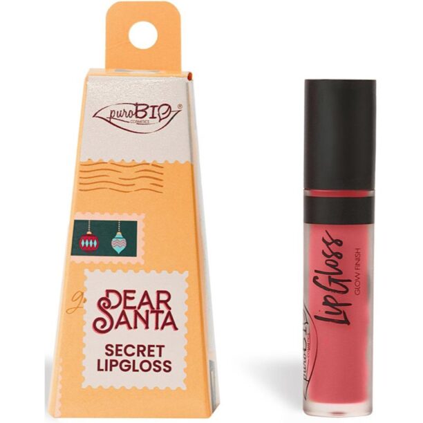 puroBIO Cosmetics Dear Santa SECRET luciu de buze rezistent în ambalaj cadou culoare 044 4.4 ml preţ