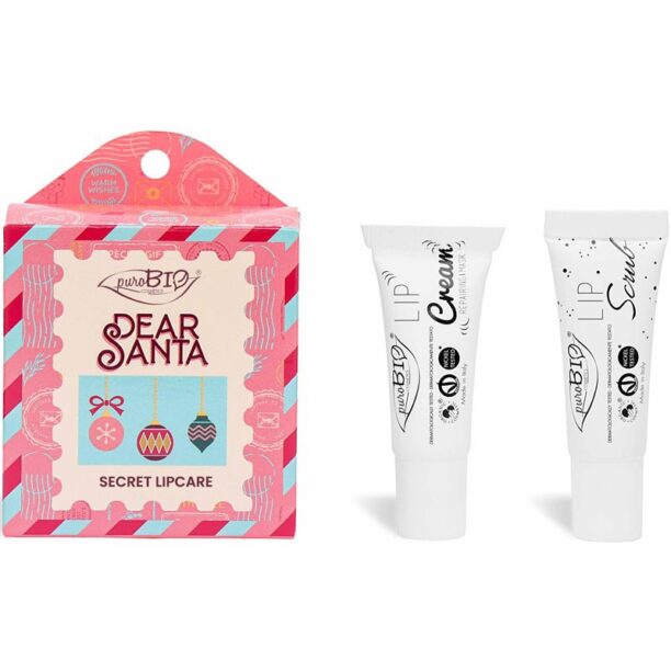 puroBIO Cosmetics Dear Santa SECRET set cadou de buze 2 buc preţ