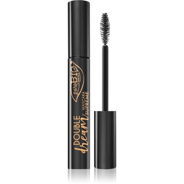 puroBIO Cosmetics Double Dream mascara modelator cu efect de nutritiv 11 ml