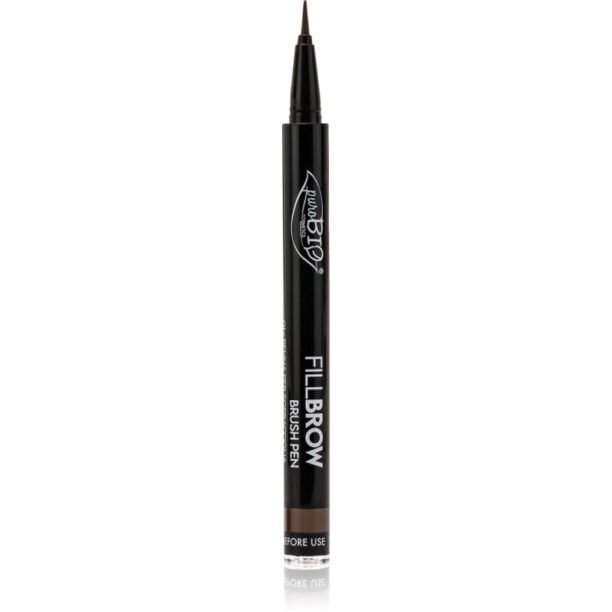 puroBIO Cosmetics Fillbrow creion pentru sprancene culoare 03 Dark Brown 0.7 ml preţ