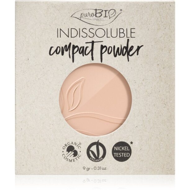 puroBIO Cosmetics Indissouble pudra compacta rezervă culoare 01 9 g