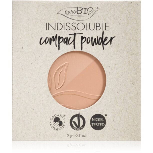 puroBIO Cosmetics Indissouble pudra compacta rezervă culoare 04 9 g