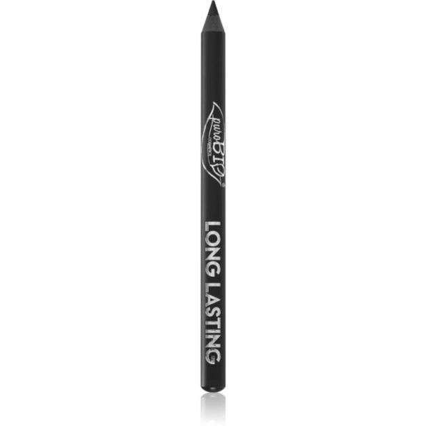 puroBIO Cosmetics Long Lasting Eyeliner dermatograf persistent culoare Black 1