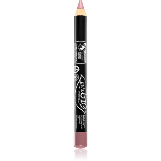 puroBIO Cosmetics Pencil Lipstick dermatograf multifuncțional pentru ochi