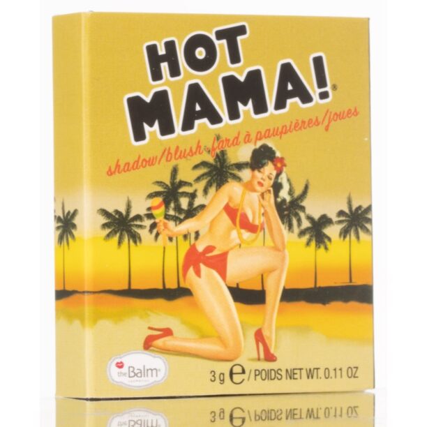 theBalm Hot Mama! Travel size fard de obraz si fard de pleoape intr-unul singur culoare Beautiful Peachy Pink 3 g preţ